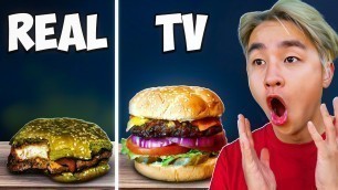 'Real Food Vs Fake Tv Food (SHOCKING RESULTS)'