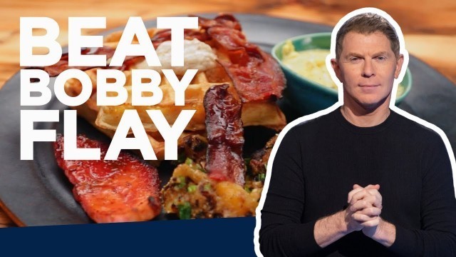 'Bobby Flay Makes a Lumberjack Breakfast | Beat Bobby Flay | Food Network'