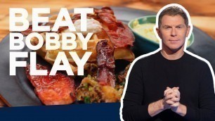 'Bobby Flay Makes a Lumberjack Breakfast | Beat Bobby Flay | Food Network'