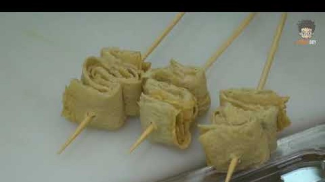 'Fish Cake Skewers - Korean Street Food - Wolbae E Mart, Daegu Korea'