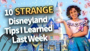 '10 Strange Tips I Learned in Disneyland Last Week'