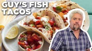 'Guy Fieri\'s Koi Fish Tacos | Guy\'s Big Bite | Food Network'