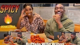 'BLAZIN BUFFALO WILD WINGS CHALLENGE | Ray & Aissata Love Island USA'