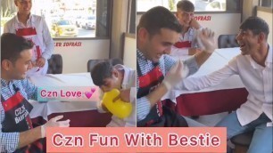 'Czn Burak Turkish Chief with Bestie |Famous Chief | Turkish Food | #shorts'