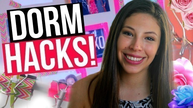 'College Dorm Room HACKS! | Organization + Storage'