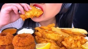 'ASMR Phan fried food fish n chips mukbang bites only #shorts #viral #fyp #new #asmr #trend #food #rm'