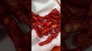 'Flaming hot Cheetos and Jollibee next level! #jollibee #food #shortsfeed #short #youtube'