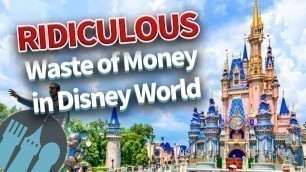 '14 Ridiculous Ways People WASTE MONEY In Disney World'