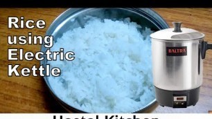 'How to cook Rice using Electric kettle | Hostel Hacks | cook | college student bachelor recipe'