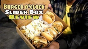 'Burger o\'clock Slider Box Review  | Eat Insider | Karachi Street Food'