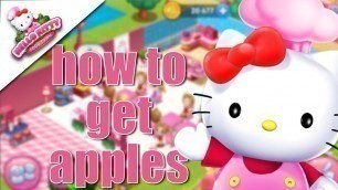 'Hello Kitty Food Town Gameplay - How to Get Apples'