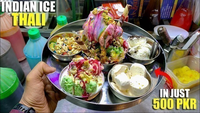 'Dhoraji Famous Indian Ice Thali | Dhoraji Food Street Karachi'