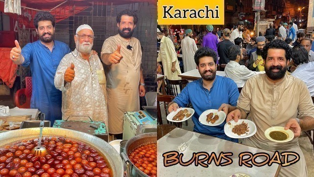 'Burns Road Food Street, Karachi | Waheed Kabab Fry | Babu Bun Kabab, Fish Fry etc | Pakistani Food'