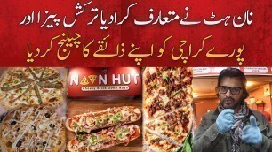 'Naan Hut Ne Introduce Kara Diya Turkish pizza | Karachi Food Street | Dumdaar Point'