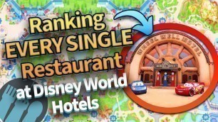 'Ranking EVERY SINGLE Restaurant in Disney World Hotels -- Cheap Eats Edition'