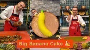 'Czn Burak | Czn Burak Making Big Banana Cake