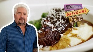 'Guy Fieri Eats Dr. Pepper Short Ribs in San Francisco | Diners, Drive-Ins and Dives | Food Network'