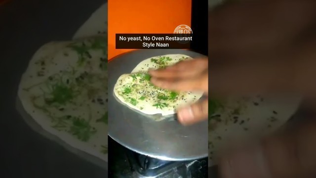 'Restaurant जैसा Butter Naan बनाए घर पर बिना yeast बिना Oven के |Tawa Butter Naan recipe |#shorts'