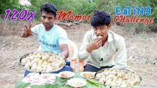 'Ultimate 120x Momos Eating Challenge | Dumplings Eating Competition | Food Challenge India'