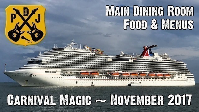 'Carnival Magic - American Table Menus & Food - 7-Day Western Caribbean Cruise Itinerary - ParoDeeJay'