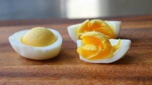 'Soft Hard Boiled Eggs - How to Steam Perfect Hard Boiled Eggs with Soft, Tender Yolks'