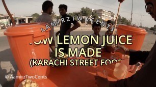 'LEMON JUICE | LEMONADE | STREET FOOD OF KARACHI PAKISTAN | Karachi Street Food'