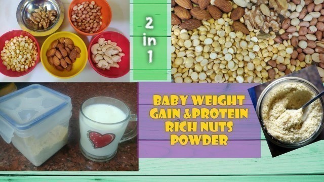 'Baby Weight Gain Food/Baby Nuts Powder in tamil/10+Month Baby  Food /Sissys Cooking and Tamil Vlog'