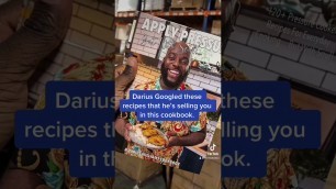 'Darius Cook plagarized his cookbook from The Food Network and various other blogs. #dariuscrooks'