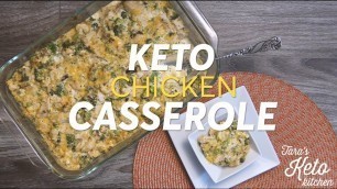 'Keto Chicken Casserole: Keto Comfort Food--A Low Carb Dinner Recipe (Easy!)'