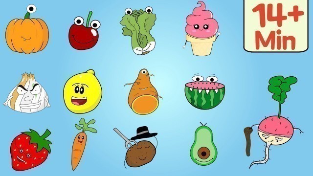 'Food Colors Song 3 + MORE Food Songs | English Tree TV'