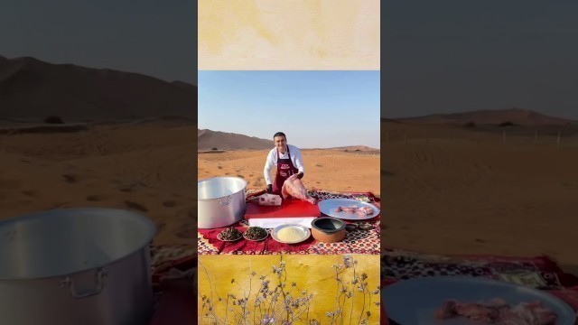 'Chef Burak cooking The lamb Tasty food