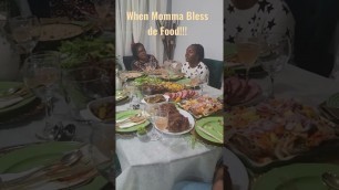 'WHEN MOMMA PRAYS #prayer #food #subscribe #eat #jamaicanfood #oxtail #currygoat #fish #riceandpeas'