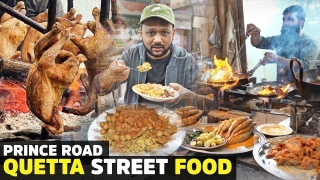 'Quetta Street Food | Balochi Sajji of Prince Road | Fish Fry, Falooda | Pakistani Traditional Food'