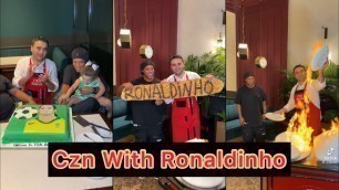 'Czn Burak With Ronaldinho Footballer | Best Food | Amazing Skills | Food Lover | Daily Dose'