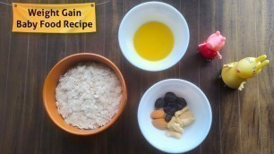 'Weight Gain & Brain Development Baby Food Recipe For 1 Year + Babies | Healthy Homemade Baby Food'