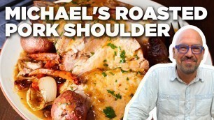 'Michael Symon\'s Roasted Pork Shoulder with Pan Gravy | Food Network'