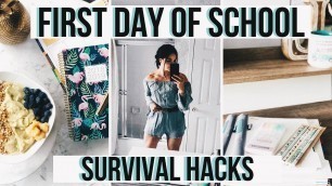 'HOW TO SURVIVE SCHOOL | LIFE HACKS FOR HIGH SCHOOL + COLLEGE STUDENTS'