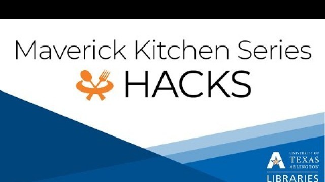 'Maverick Kitchen: Vegan Hacks | UTA Libraries'