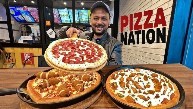 'Amazing LOADED PIZZAS of Pizza Nation | New Pizza Inventions | Karachi Food'