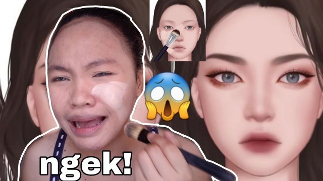 I tried following ANIMATED MAKEUP TUTORIAL! Ang galing!