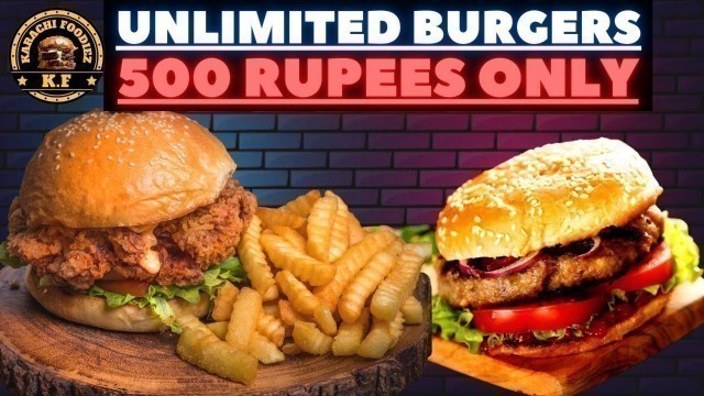 'Food Town Unlimited Burger Deal  |Karachi Foodiez Review Food Town Samnabad | #burgers #samnabad'