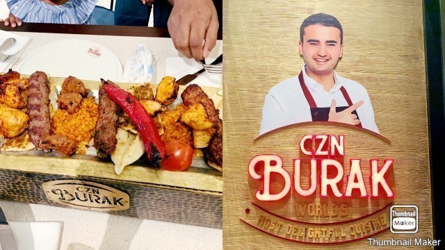 'Expensive Dinner ||  Tik-Tok chef CZN Burak Restaurant view|| Food review'