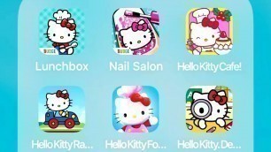 'Hello Kitty Lunchbox,Nail Salon,Cafe,Racing Adventures,Food Town,Detective Games'