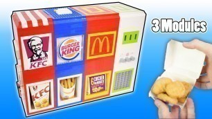 'Ultimate Mechanical LEGO 3-in-1 Fast Food Vending Machine | Mcdonalds, Burger king and KFC'