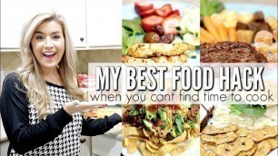 'MAKE MEALS FAST! HEALTHY MEAL PREP FOOD HACK WHEN YOU CANT FIND TIME TO COOK | LoveMeg'