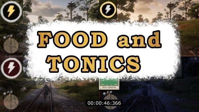 'FOOD AND TONICS tested in RDR2 online - fortified gold cores'