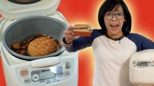 'McDonald\'s BIG MAC MIRACLE Rice -- Big Mac meal cooked in a rice cooker'