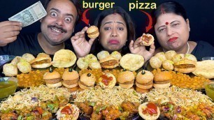 'Spicy Panipuri, Spicy Noodles, Chicken Manchurian, Pizza Burger, Chana Masala Food Eating Challenge