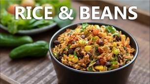 'Mexican Inspired Rice and Beans Recipe 