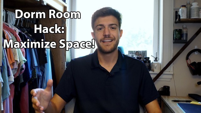 'College Dorm Room Hack | How To Maximize Space in Your Room!'